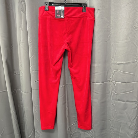 Red High-Waist Legging Super Plush Velour XXXL (21) NWT - Picture 3 of 6